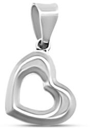 ÉkszerM Fehérarany Szív Medál AU 97376