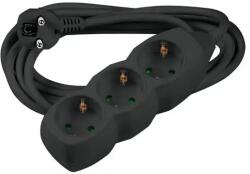 Technik Prelungitor 3 prize 3M, cablu 3x1.5mmp, negru, Technik MT3W3M1, 5-BK (EXTS-3S3M-BK-THK)