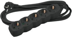 Technik Prelungitor 5 prize 3M, cablu 3x1.5mmp, negru, Technik MT5W3M1, 5-BK (EXTS-5S3M-BK-THK)
