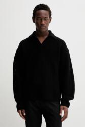 Filippa K gyapjú pulóver - fekete XL