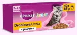 Whiskas Junior Poultry Feast in Jelly - мокра котешка храна - 40x85g