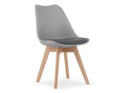  Szürke BALI MARK szék bükk lábakkal, sötétszürke ülőke