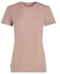 Icebreaker Merino 150 Tech Lite SS Tee Sparkling Stars Women Tricou cu mânecă scurtă PINK QUARTZ XL