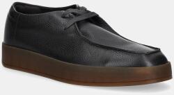 Calvin Klein bőr félcipő HYBRID CUP WALLABEE LTH - barna Férfi 41