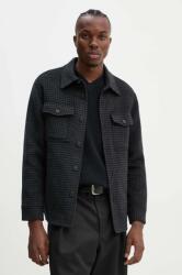 Theory gyapjú ingkabát - fekete S