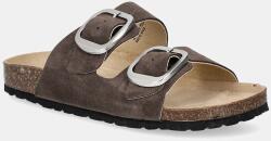 Bianco papucs velúrból BIAMIAMI - barna Női 36