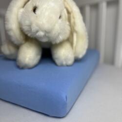  Bella gumis pamut lepedő 160 x 80 cm - Kék