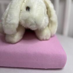  Gumis pamut lepedő babaöbölbe/bölcsőbe 50×90 cm - Rózsaszín