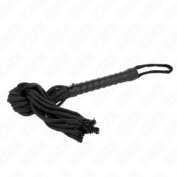  KINK - prémium fekete kötél korbács 56 cm (ESD-240707A11X)