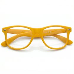 Sunmania Sárga átlátszó imidzs Wayfarer szemüveg (3780-yellow-HU)