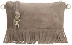 Beagles Világosbarna bőr crossbody táska „Carrie (K715-016-taupe-HU)