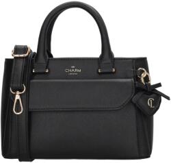 Charm London Fekete díszített válltáska „Mia (K1262-001-black-HU)