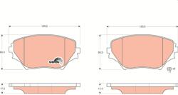 TRW Fékbetét készlet TRW GDB3251 for TOYOTA (GDB3251)
