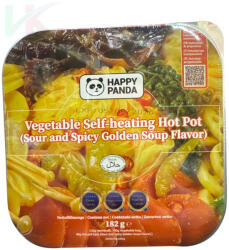  Happy Panda önmelegítő zöldséges hot pot savanyú-csípős arany leves alappal 182 g