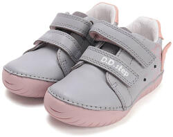 D.D.Step világítós (LED) kislány cipő - unikornis mintás, szürke-rózsaszín