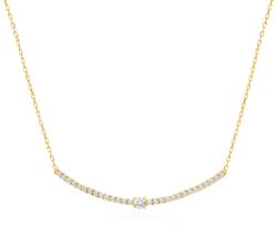 SAVICKI Colier din aur 585 cu diamante albe 0.23 ct 43 cm