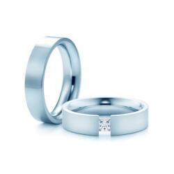 SAVICKI Verighete: aur alb, plate, 5 mm - savicki - 22 996,00 RON