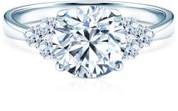 SAVICKI Inel de logodnă Fairytale: aur alb, diamant - savicki - 161 675,00 RON