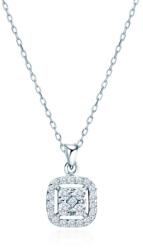 SAVICKI Colier din aur alb 585 cu diamante albe 0.08 ct 44 cm - savicki - 4 134,00 RON