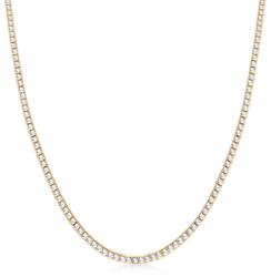 SAVICKI Colier tennis aur 585 safire albe 4.950 ct 2, 5 mm 42 cm