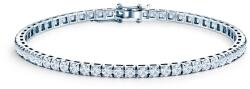 SAVICKI Brățară tennis din aur alb 585 cu safire albe 2.360 ct 3, 0 mm 17 cm