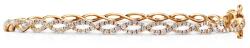 SAVICKI Brățară bangle din aur 585 cu diamant alb 3, 30 mm