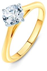 SAVICKI Inel de logodnă The Light: aur bicolor, cu diamant - savicki - 24 730,00 RON