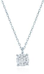 SAVICKI Colier din aur alb 585 cu diamante albe 0.08 ct 44 cm - savicki - 2 636,00 RON