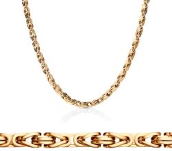 SAVICKI Lanț Savicki 2, 75mm: aur 585, pătrat regal - savicki - 30 535,00 RON