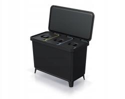 Prosperplast Systema hulladékgyűjtő, fekete, 3x10l (NKS45W3-S411)