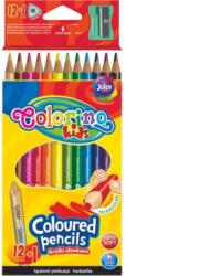 Colorino Színesceruza készlet Colorino Kids TRIO 12+1 hegyezővel arany 54706 (1000346)