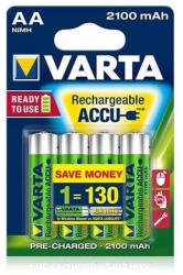 VARTA Ready To Use AA Ni-Mh 2100 mAh ceruza akku 4db/csomag (56706101404) (56706101404) - xpro