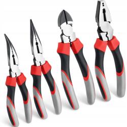 RETOO 4X Kombinált Fogó Vágó Hosszúkás Oldalsó Csipesz Szett 4 Db XL (O756)