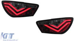 KITT Lightning LED Taillights suitable for Seat Ibiza 6J Hatchback 3 Doors (2008-2012) Smoke (HLSEIB6J)