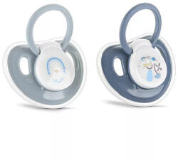  Lorelli My Friend Játszócumi Kupakos, 2db-os, Kék maci szilikon cseresznye (méret: 1) 0+ hó (2 db/cs) - babybear