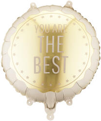  Fólia lufi kör alakú 'You Are The Best', 35x35 cm, mix (FB340)