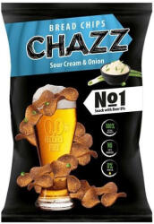CHAZZ Bread Chips Sour Cream and Onion hagymás-tejfölös kenyérchips 100g