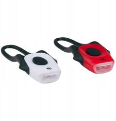 Dunlop Szilikon kerékpár első és hátsó Led lámpa szett (8711252255453)