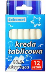 Schemat Iskolai Táblakréta Csomag 12 Db-os Fehér Schemat Pormentes (5902414001336)