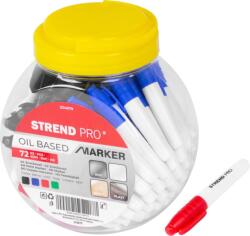Strend Pro Set markere permanente Strend Pro 72 bucati, în doza, 4 culori (224879)