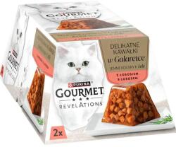 Gourmet Revelations tasak macskáknak lazaccal zselében 24x57 g