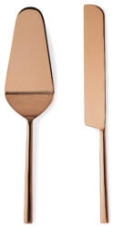 Bizzotto Set 2 tacamuri servire desert otel cupru satinat Hestia 6x26h; 2, 5x27h (0555441) Tacam