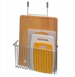 WENKO Konyhai Ajtópolc függesztett ezüst akasztós fém 37x59 cm Wenko (87180500)