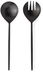 Bizzotto Set 2 linguri servire salata otel negru satinat Bronte 7x27, 1h; 7x27, 1h (0555426) Tacam