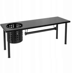 WENKO Konyhai Polc Papírtörlő Tartóval Fekete Mdf 55 x 21 x 18 CM (55016100)