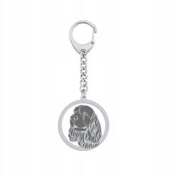 Mejk Jewellery Ezüst kulcstartó kutyával Sussex spániel 925 Ékszer Gravírozás Ingyenes (Sussex Spaniel)