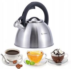 Elitehoff Acél Vízforraló Gázsíppal Indukciós 3, 0L Elitehoff 5038 ezüst (5038)