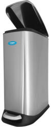 Limpio Cos de gunoi inox Limpio 20L, Soft Close, Dreptunghiular, cu Pedala Cos de gunoi