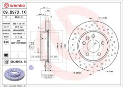 BREMBO Brzdový kotúč BREMBO 09. B973.1X (09.B973.1X)
