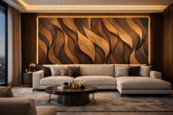  Стенен панел BAMBOO CHARCOAL I Модел: 5912 I с непрекъсната или огледална шарка I UV лаk